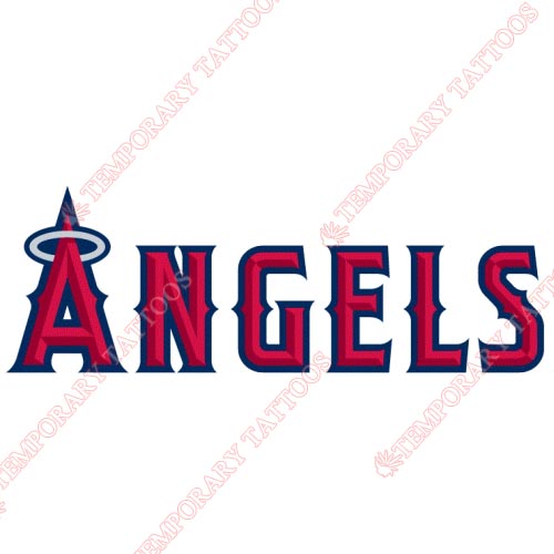 Los Angeles Angels of Anaheim Customize Temporary Tattoos Stickers NO.1654